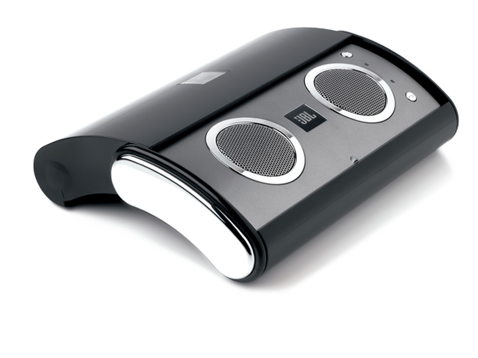 ON TOUR - Black - JBL On Tour™ Portable Speaker System. Battery or AC power; mini-jack connectivity - Hero